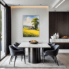 Barn Amidst Yellow Fields Dining Room Demo