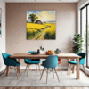 Barn Amidst Yellow Fields Dining Room Demo