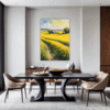 Barn Amidst Yellow Fields Dining Room Demo