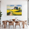 Barn Amidst Yellow Fields Dining Room Demo