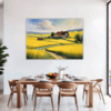 Barn Amidst Yellow Fields Dining Room Demo