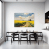 Barn Amidst Yellow Fields Dining Room Demo