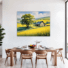 Barn Amidst Yellow Fields Dining Room Demo
