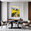 Barn Amidst Yellow Fields Dining Room Demo