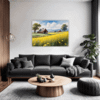 Barn Amidst Yellow Fields Living Room Demo
