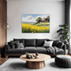 Barn Amidst Yellow Fields Living Room Demo