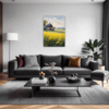 Barn Amidst Yellow Fields Living Room Demo