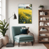 Barn Amidst Yellow Fields Living Room Demo