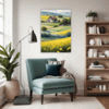Barn Amidst Yellow Fields Living Room Demo