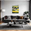 Barn Amidst Yellow Fields Living Room Demo