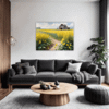 Barn Amidst Yellow Fields Living Room Demo