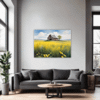 Barn Amidst Yellow Fields Living Room Demo