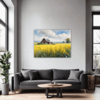 Barn Amidst Yellow Fields Living Room Demo