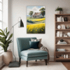 Barn Amidst Yellow Fields Living Room Demo