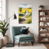 Barn Amidst Yellow Fields Living Room Demo