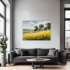 Barn Amidst Yellow Fields Living Room Demo
