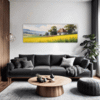 Barn Amidst Yellow Fields Living Room Demo
