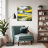Barn Amidst Yellow Fields Living Room Demo