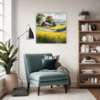 Barn Amidst Yellow Fields Living Room Demo