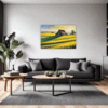 Barn Amidst Yellow Fields Living Room Demo