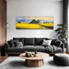 Barn Amidst Yellow Fields Living Room Demo
