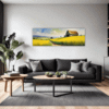 Barn Amidst Yellow Fields Living Room Demo