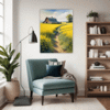 Barn Amidst Yellow Fields Living Room Demo