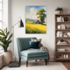 Barn Amidst Yellow Fields Living Room Demo
