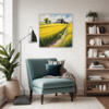 Barn Amidst Yellow Fields Living Room Demo