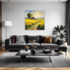 Barn Amidst Yellow Fields Living Room Demo