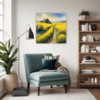 Barn Amidst Yellow Fields Living Room Demo