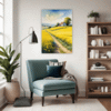 Barn Amidst Yellow Fields Living Room Demo