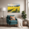 Barn Amidst Yellow Fields Living Room Demo