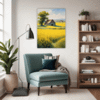 Barn Amidst Yellow Fields Living Room Demo