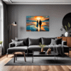 Beach Sunset Stroll Living Room Demo