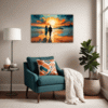 Beach Sunset Stroll Living Room Demo