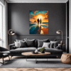 Beach Sunset Stroll Living Room Demo