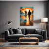 Beach Sunset Stroll Living Room Demo