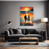 Beach Sunset Stroll Living Room Demo