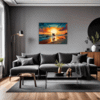 Beach Sunset Stroll Living Room Demo