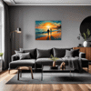Beach Sunset Stroll Living Room Demo