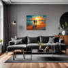 Beach Sunset Stroll Living Room Demo