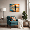 Beach Sunset Stroll Living Room Demo