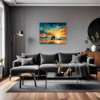 Beach Sunset Stroll Living Room Demo