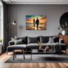 Beach Sunset Stroll Living Room Demo