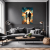 Beach Sunset Stroll Living Room Demo