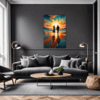 Beach Sunset Stroll Living Room Demo