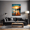 Beach Sunset Stroll Living Room Demo