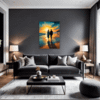 Beach Sunset Stroll Living Room Demo