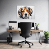 Beagle Abstract Art Office Demo
